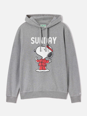 Sweat à capuche Tribeca en coton gris avec imprimé Snoopy | Special edition 