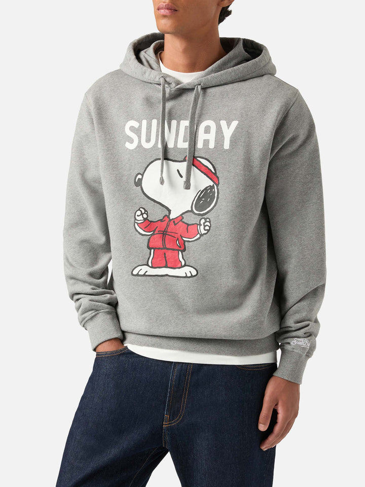 Grey Tribeca cotton hoodie with Snoopy print | Special edition