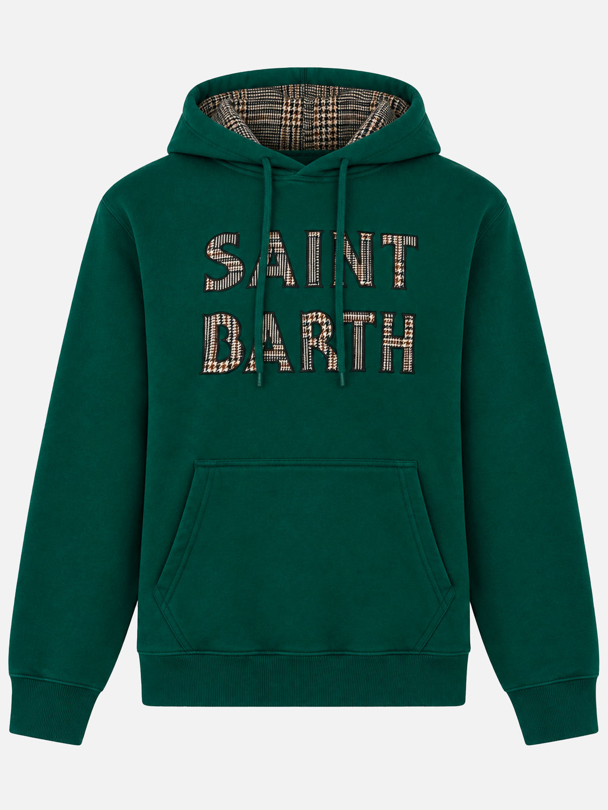 Tribeca green hoodie with patch