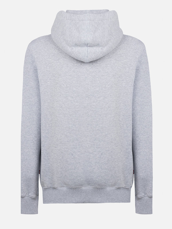 Herren Sweatshirt Tribeca grau mit St. Barth Tennis