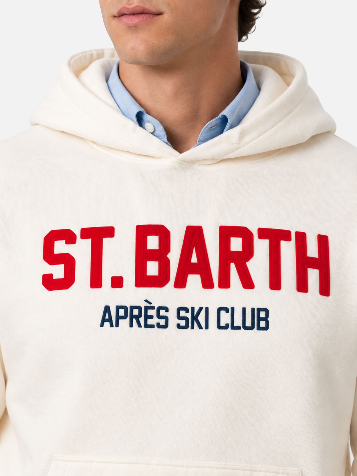 Felpa Tribeca ricamo St. Barth apres ski club