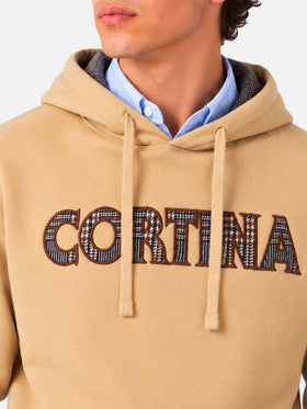 Felpa Tribeca cappuccio patch Cortina beige