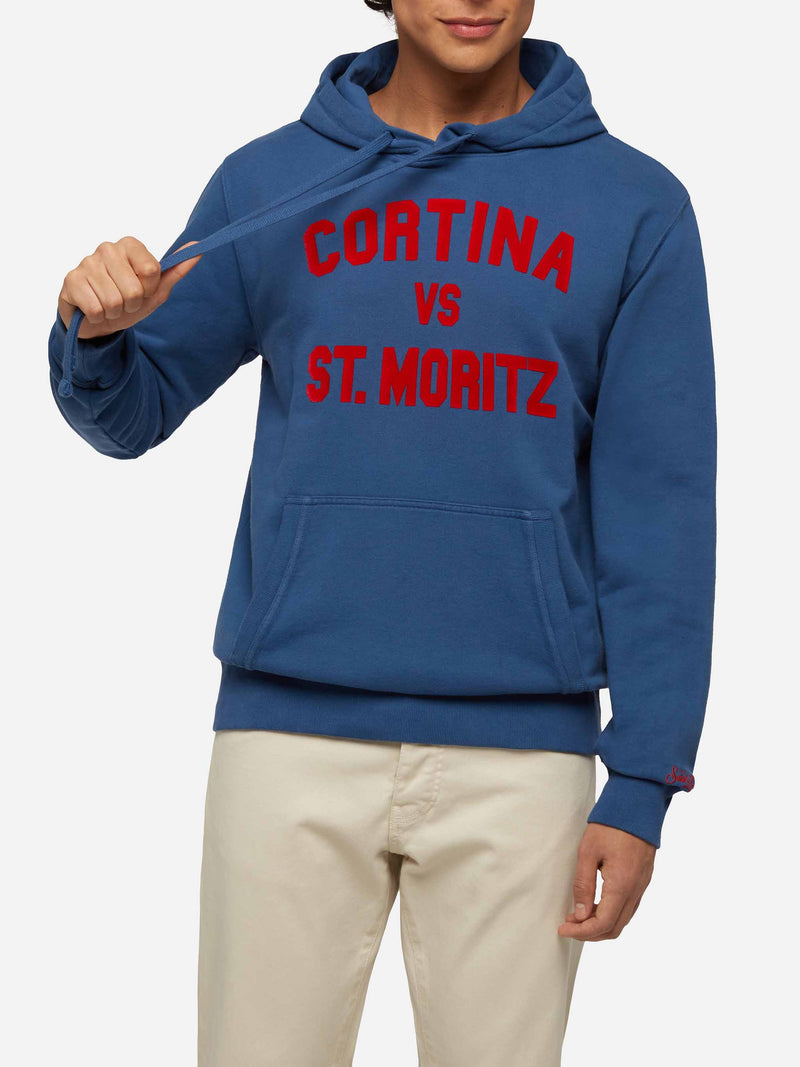 Baumwollfleece-Sweatshirt Tribeca mit Cortina vs St. Moritz-Aufdruck