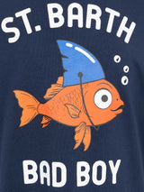 Cotton t-shirt with St. Barth Bad Boy  print