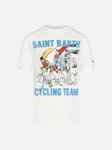 Boy cotton t-shirt with SB cycling team print | WARNER BROS SPECIAL EDITION