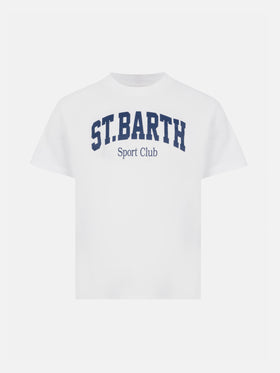 Baumwoll-T-Shirt mit St. Barth Sport Club-Print