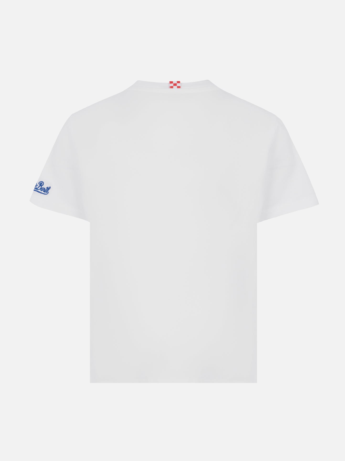 Cotton t-shirt with Run out with me embroidery