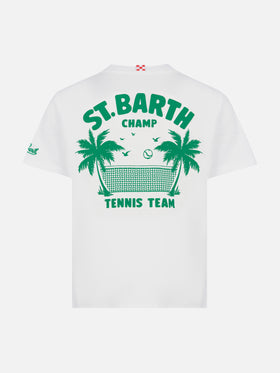 Baumwoll-T-Shirt mit Aufdruck des Saint Barth-Tennisteams
