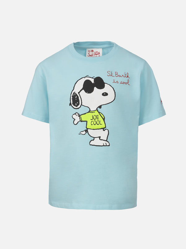 Boy cotton t-shirt with Snoopy print and St. Barth is cool embroidery | SNOOPY PEANUTS SPECIAL EDITION