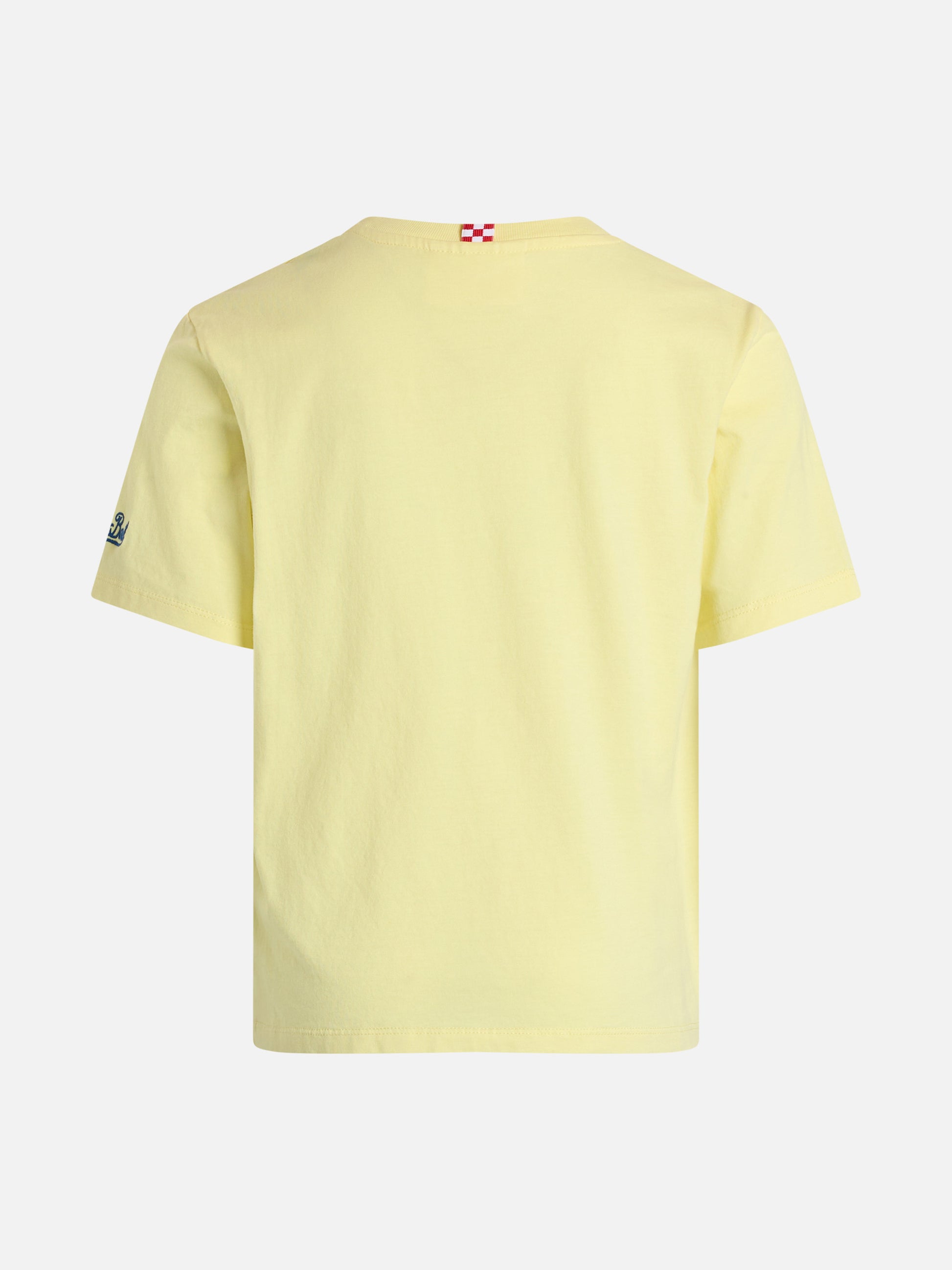 Boy cotton t-shirt with Snoopy print and St. Barth boat show embroidery | SNOOPY PEANUTS SPECIAL EDITION - MC2 Saint Barth