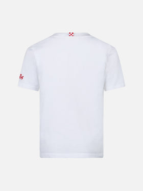 T-shirt da bambino in cotone con stampa Capitan America | EDIZIONE SPECIALE MARVEL