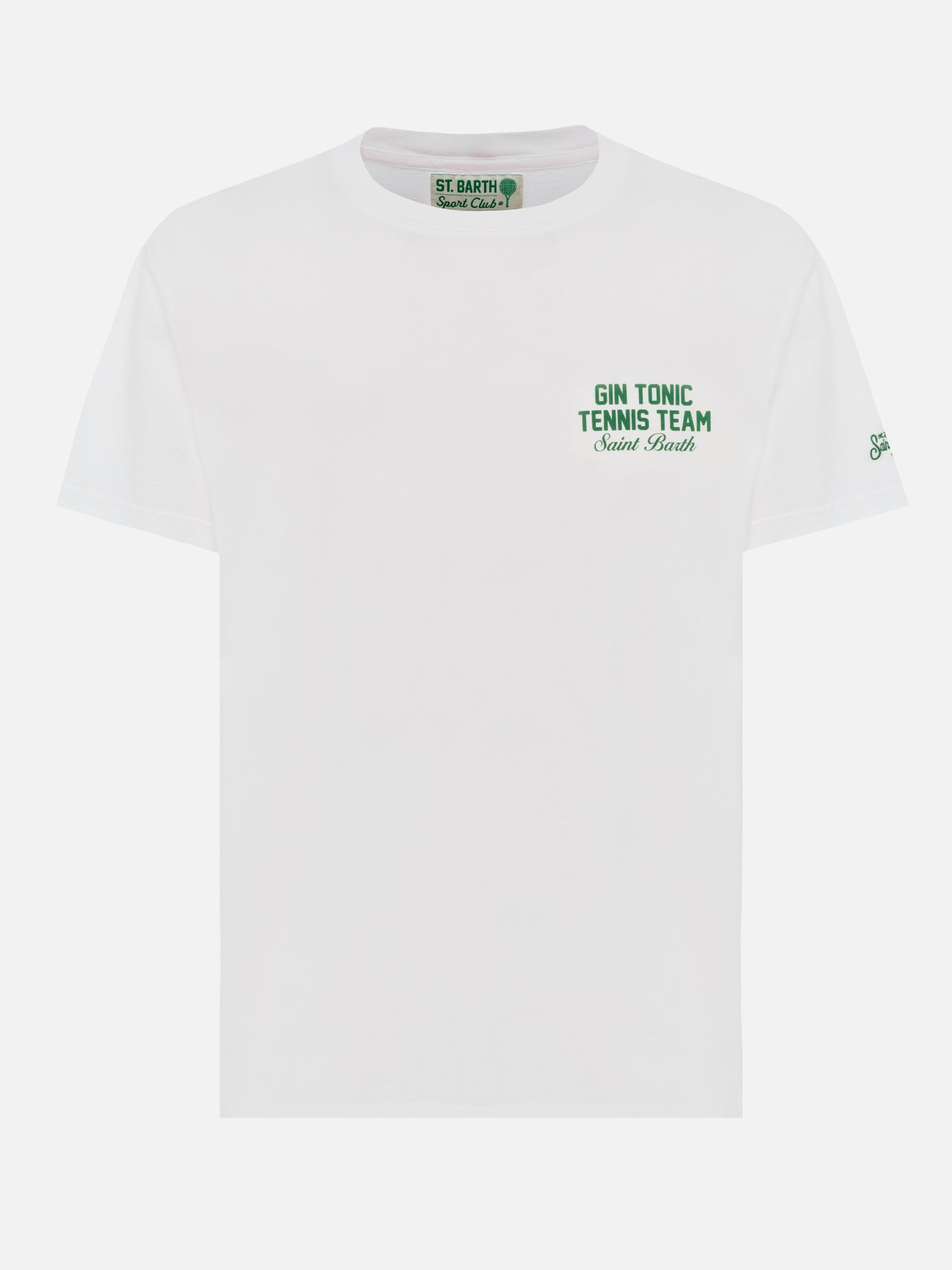 T-shirt Man in cotone con piccola stampa Gin Tonic