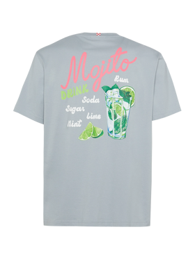 Cotton T-shirt with mojito print