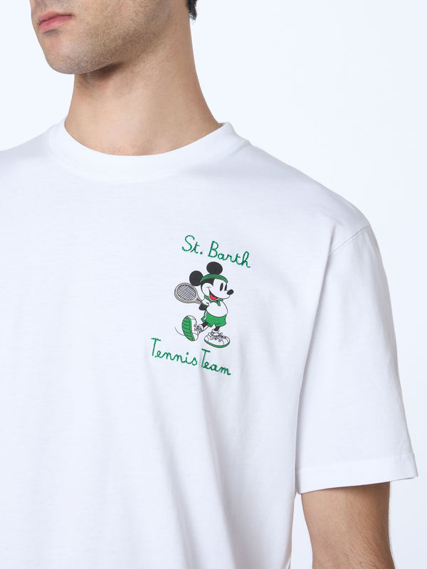 Baumwoll-T-Shirt für Herren mit Mickey Mouse-Aufdruck und Stickerei | DISNEY SPECIAL EDITION