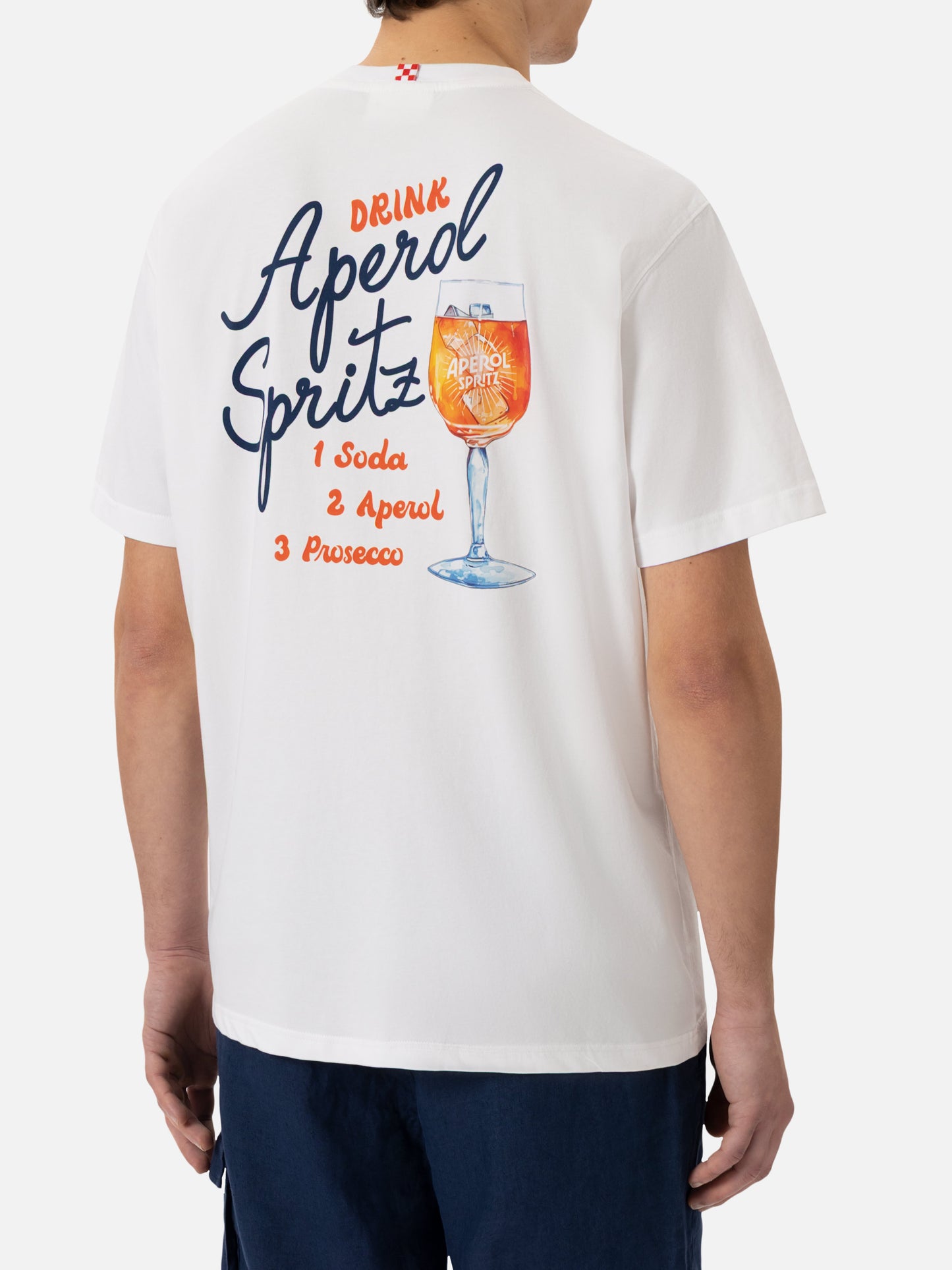 T-shirt Man in cotone con stampa Aperol Spritz Drink | APEROL SPECIAL EDITION