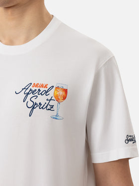 T-shirt Man in cotone con stampa Aperol Spritz Drink | APEROL SPECIAL EDITION