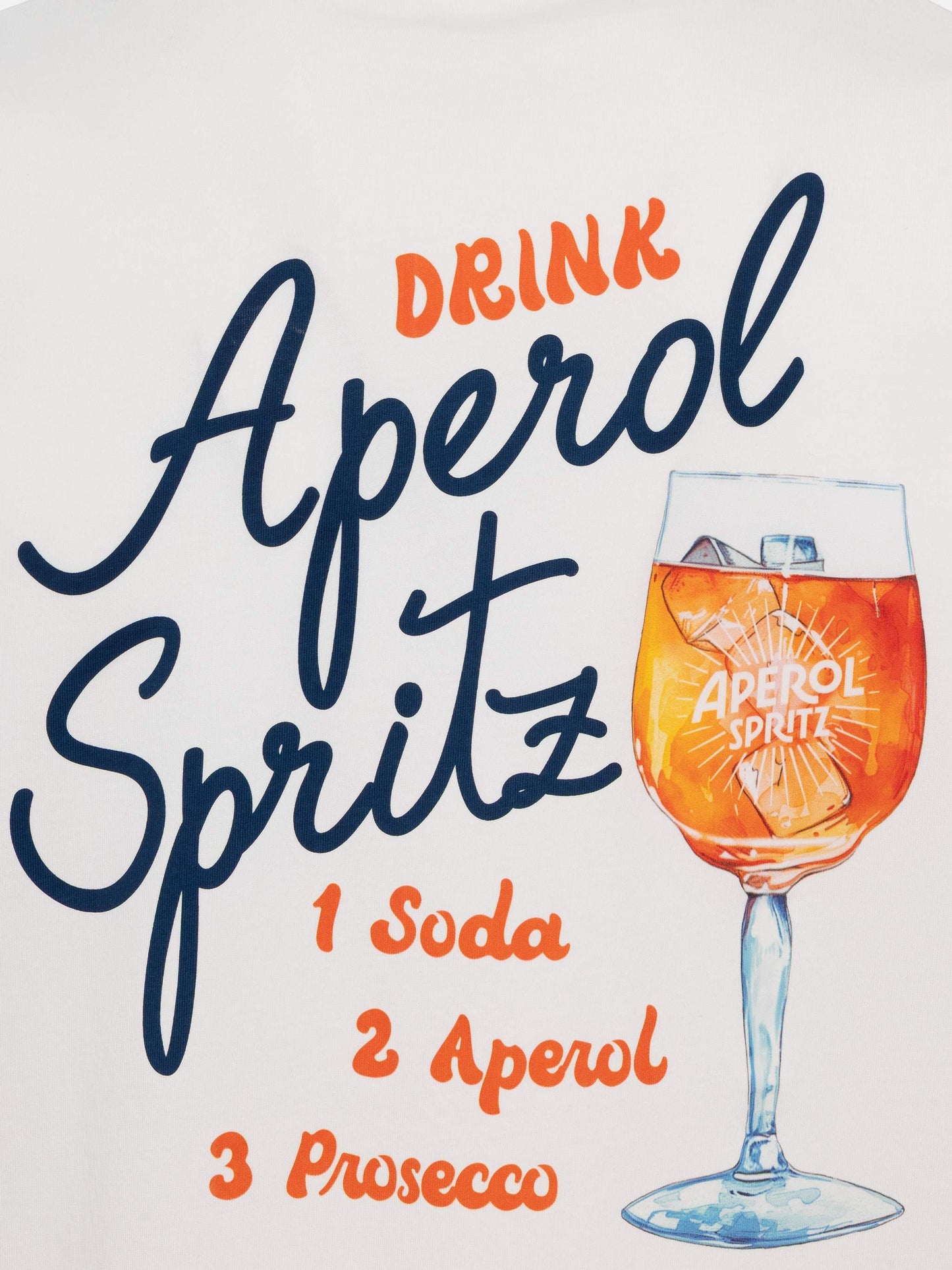 T-shirt Man in cotone con stampa Aperol Spritz Drink | APEROL SPECIAL EDITION