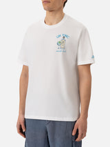 T-shirt Man in cotone organico con ricamo Gin Tonic Social Club