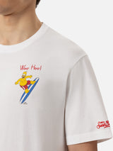 T-shirt Man in cotone organico con ricamo Homer Surfer | THE SIMPSON SPECIAL EDITION