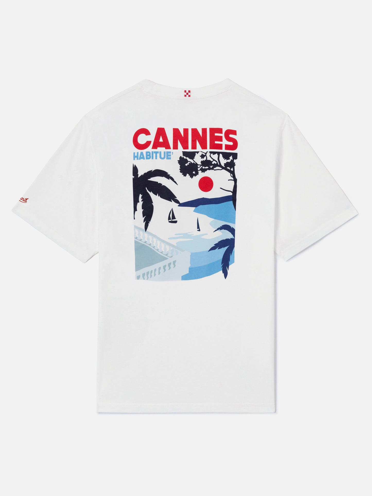 T-Shirt aus Bio-Baumwolle mit Cannes-Postkartendruck