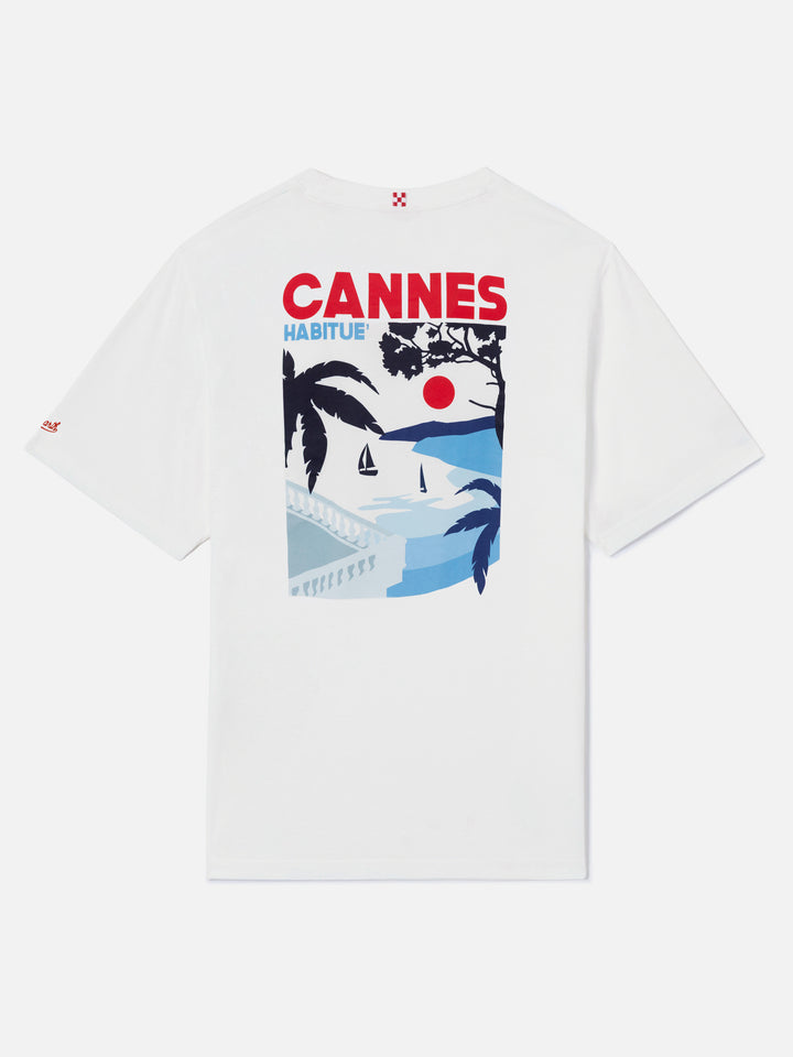 T-shirt with Cannes postcard print