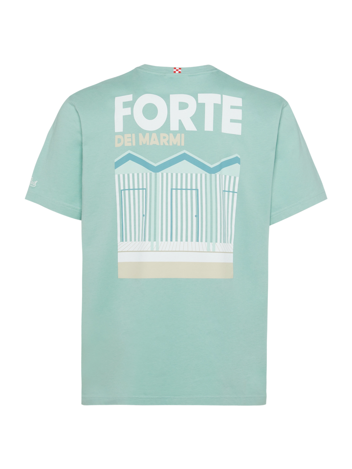 Cotton T-shirt with Forte postcard print - MC2 Saint Barth