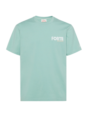 T-shirt Man in cotone con stampa cartolina Forte dei Marmi