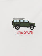 T-shirt Man in cotone con ricamo Latin Rover