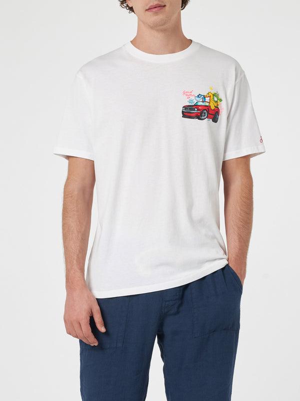 Herren-Baumwoll-T-Shirt mit platziertem Aufdruck „Cryptopuppets Good Fellas“ | CRYPTOPUPPET-SONDERAUSGABE