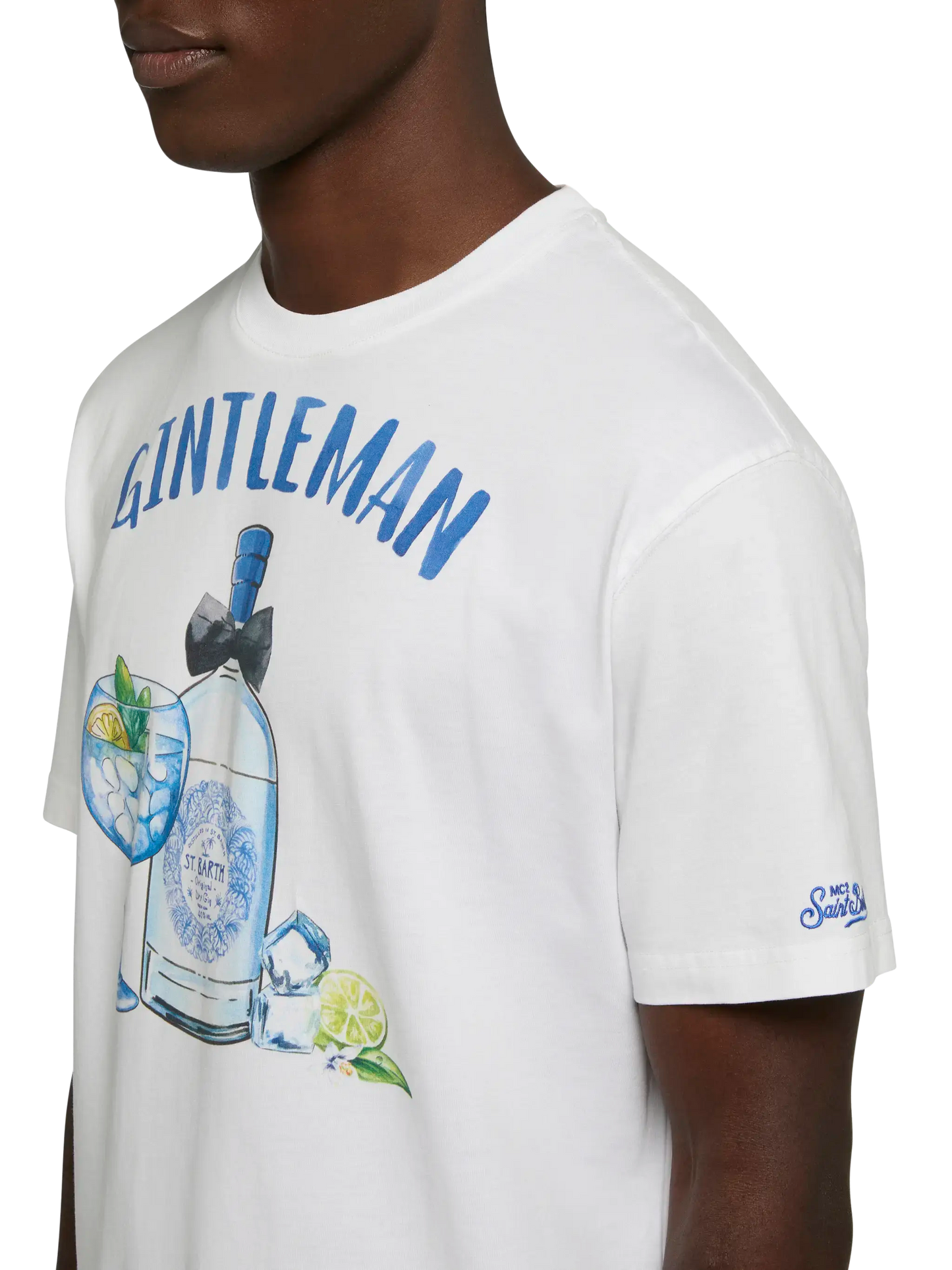 Cotton T-shirt with Gintleman print