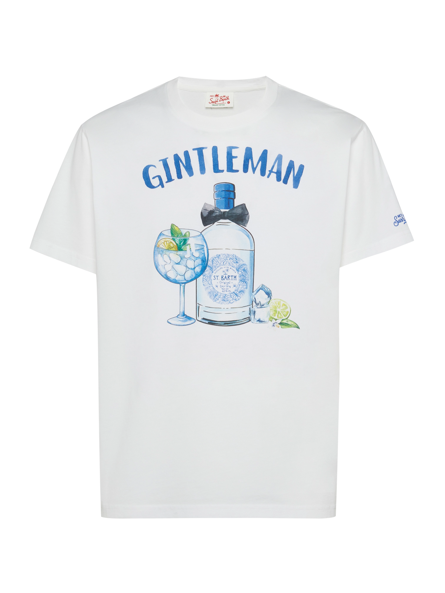 Cotton T-shirt with Gintleman print