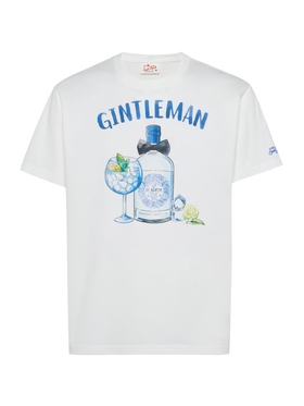 Cotton T-shirt with Gintleman print