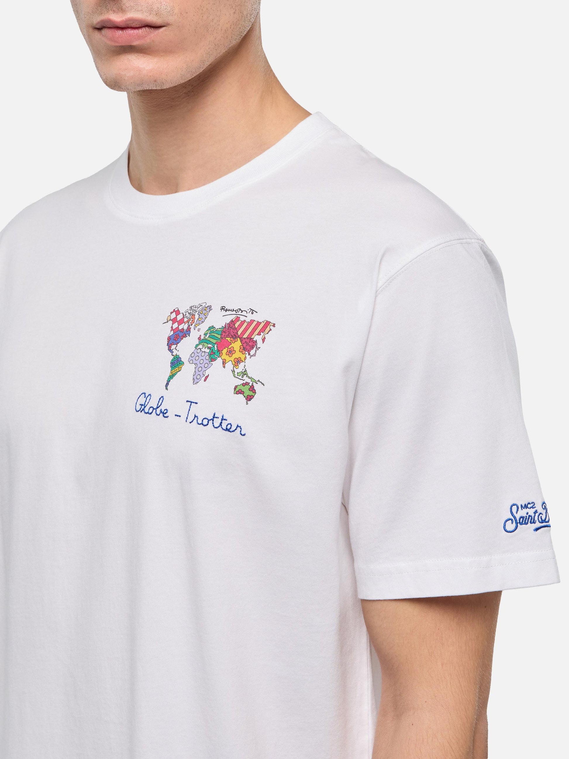 Cotton T-shirt with Romero Britto design print | BRITTO SPECIAL EDITION - MC2 Saint Barth