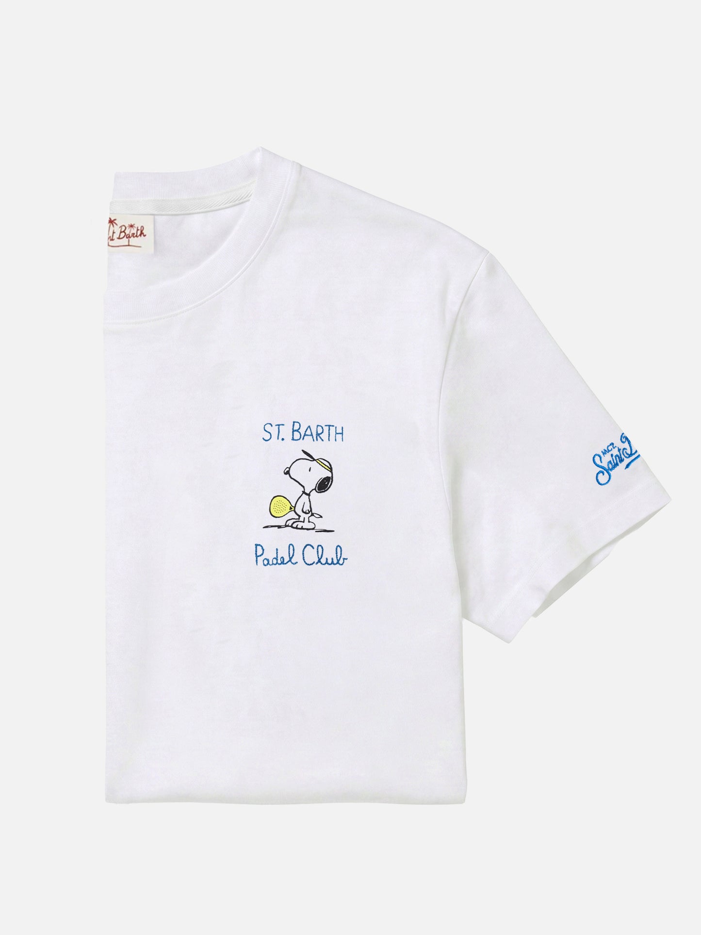 Baumwoll-T-Shirt mit Snoopy Padel Club-Stickerei | SNOOPY PEANUTS® SPECIAL EDITION 
