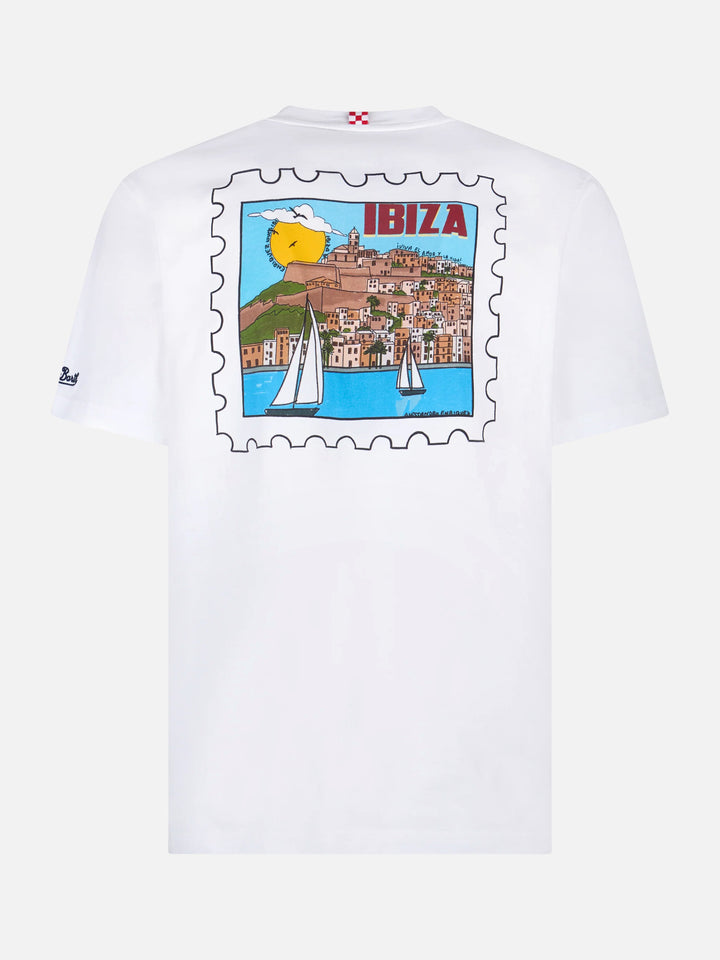 Ibiza postcard print t-shirt in white | Special Edition