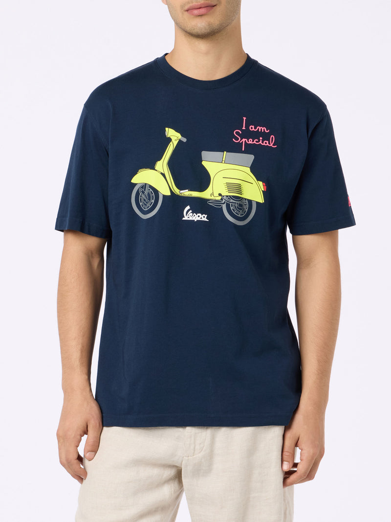 Man cotton t-shirt with Vespa print and embroidery | VESPA SPECIAL EDITION