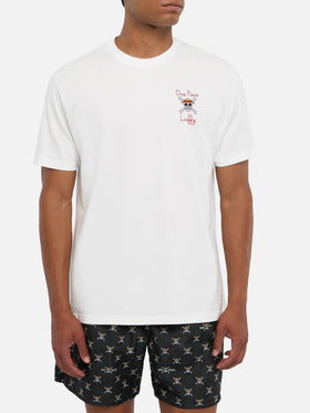 T-shirt Man in cotone con ricamo One Piece in St. Barth | ONE PIECE SPECIAL EDITION