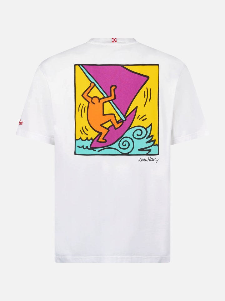 Keith Haring t-shirt with front and back print in white | Special Edition