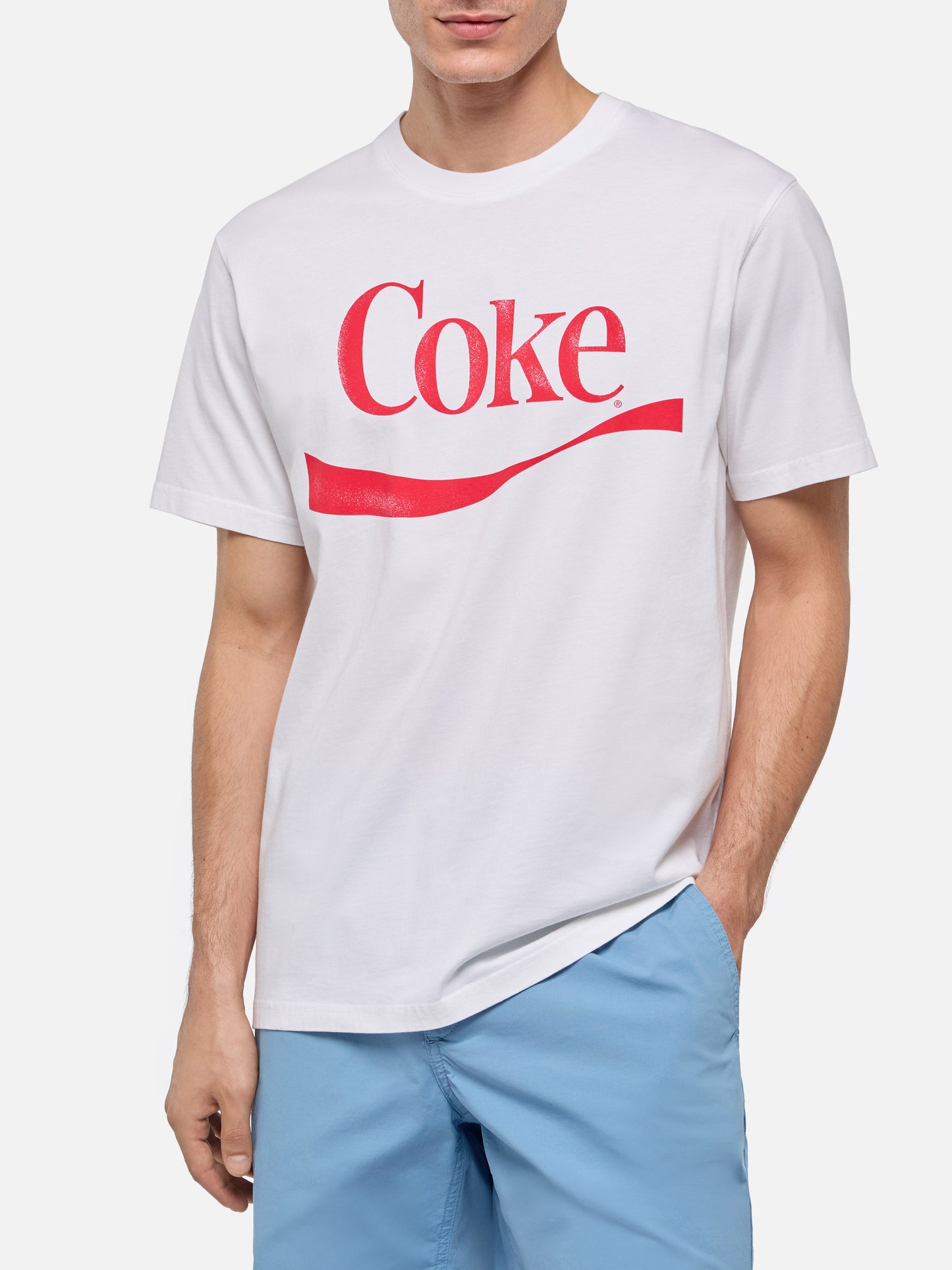T-shirt Man in cotone con stampa logo Coke | THE COCA COLA COMPANY SPECIAL EDITION