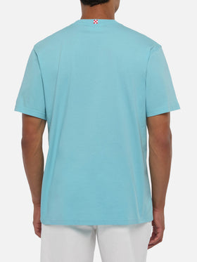 Cotton T-shirt with Lodola scooter print | MARCO LODOLA SPECIAL EDITION