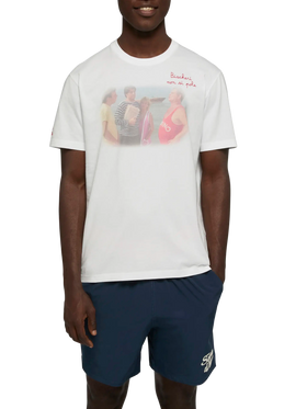 T-shirt Man in cotone con ricamo "Bischeri non si pole" | SAPORE DI MARE SPECIAL EDITION
