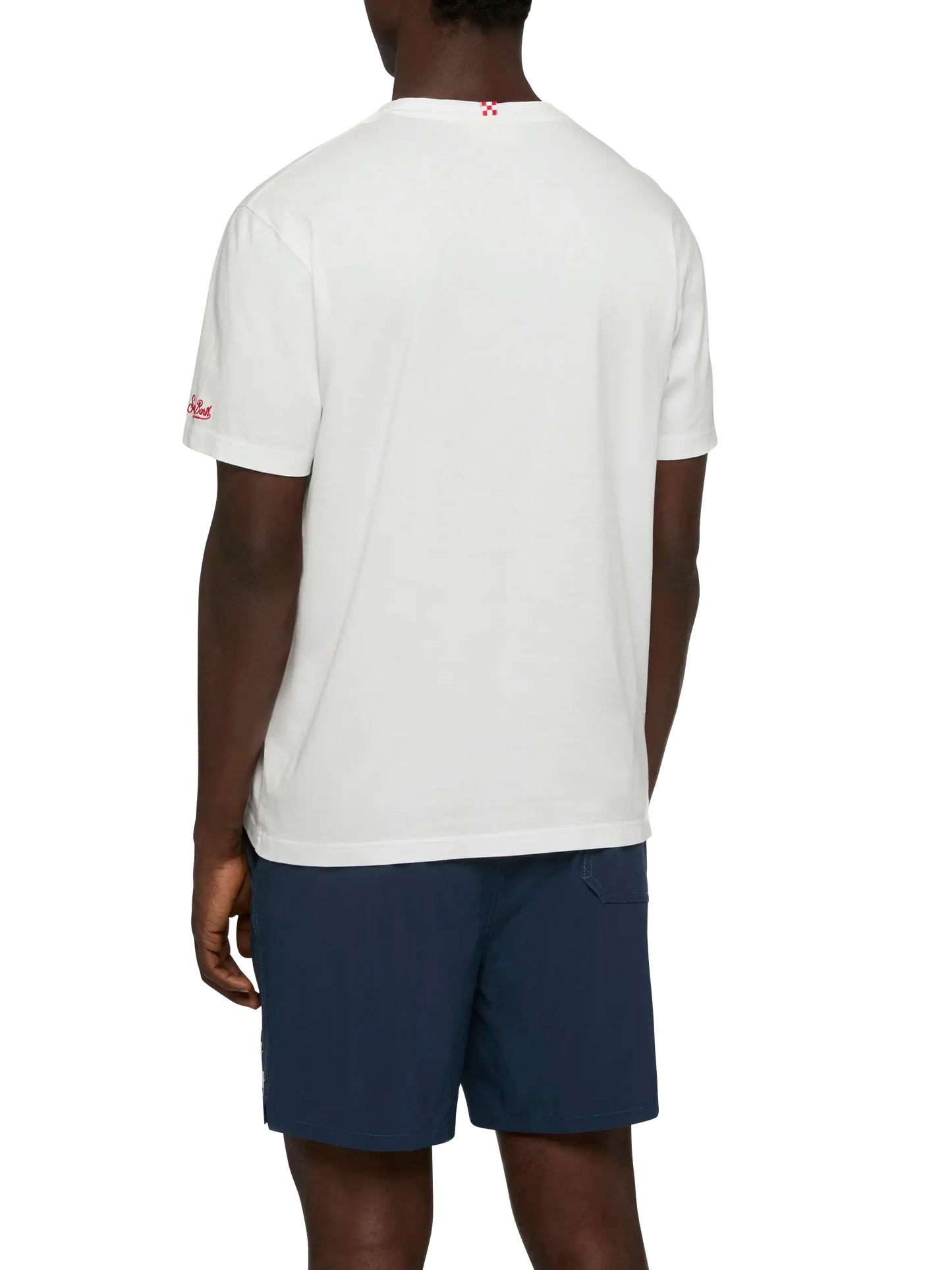 T-shirt Man in cotone con ricamo "Bischeri non si pole" | SAPORE DI MARE SPECIAL EDITION