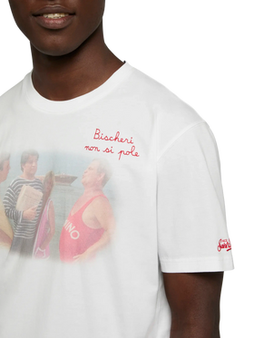T-shirt Man in cotone con ricamo "Bischeri non si pole" | SAPORE DI MARE SPECIAL EDITION