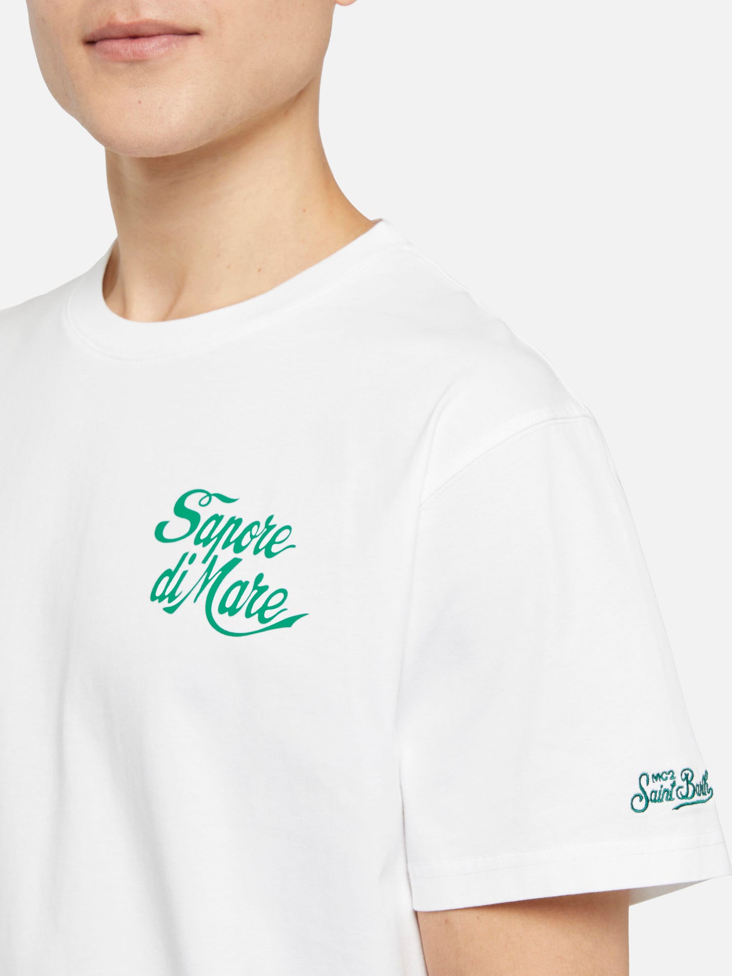 Cotton T-shirt with Forte dei Marmi 83 print |SAPORE DI MARE SPECIAL EDITION - MC2 Saint Barth