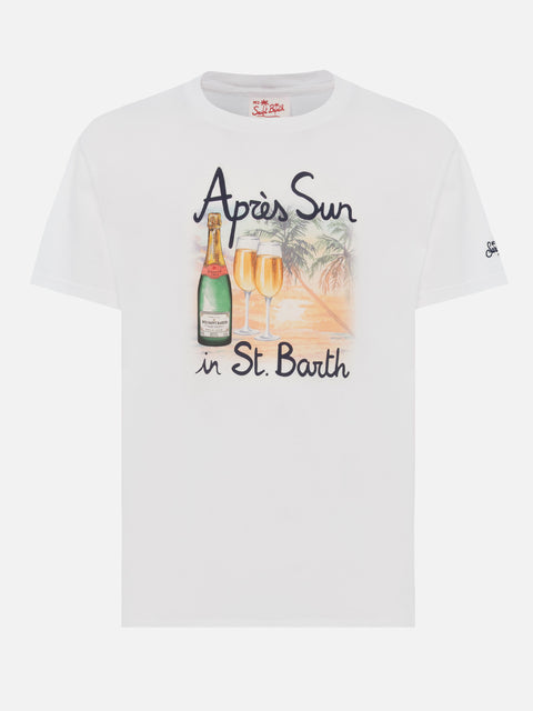 Cotton T-shirt with Après Sun in St. Barth print - MC2 Saint Barth