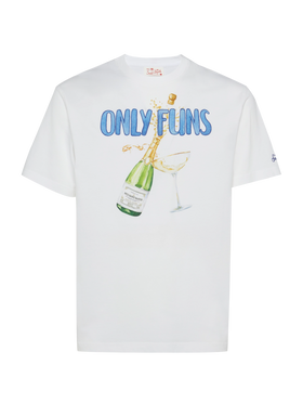T-shirt Man in cotone con stampa "Only Funs"