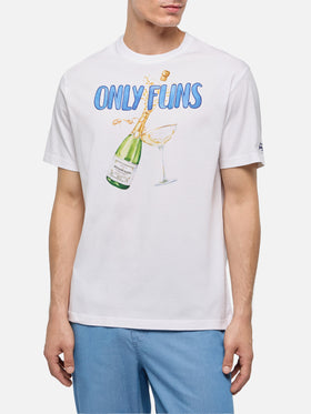 T-shirt Man in cotone con stampa "Only Funs"