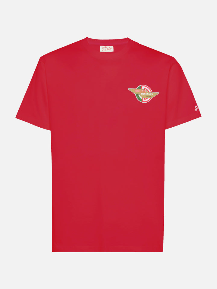 Cotton T-shirt with Ducati Meccanica logo print | DUCATI MOTORS® SPECIAL EDITION