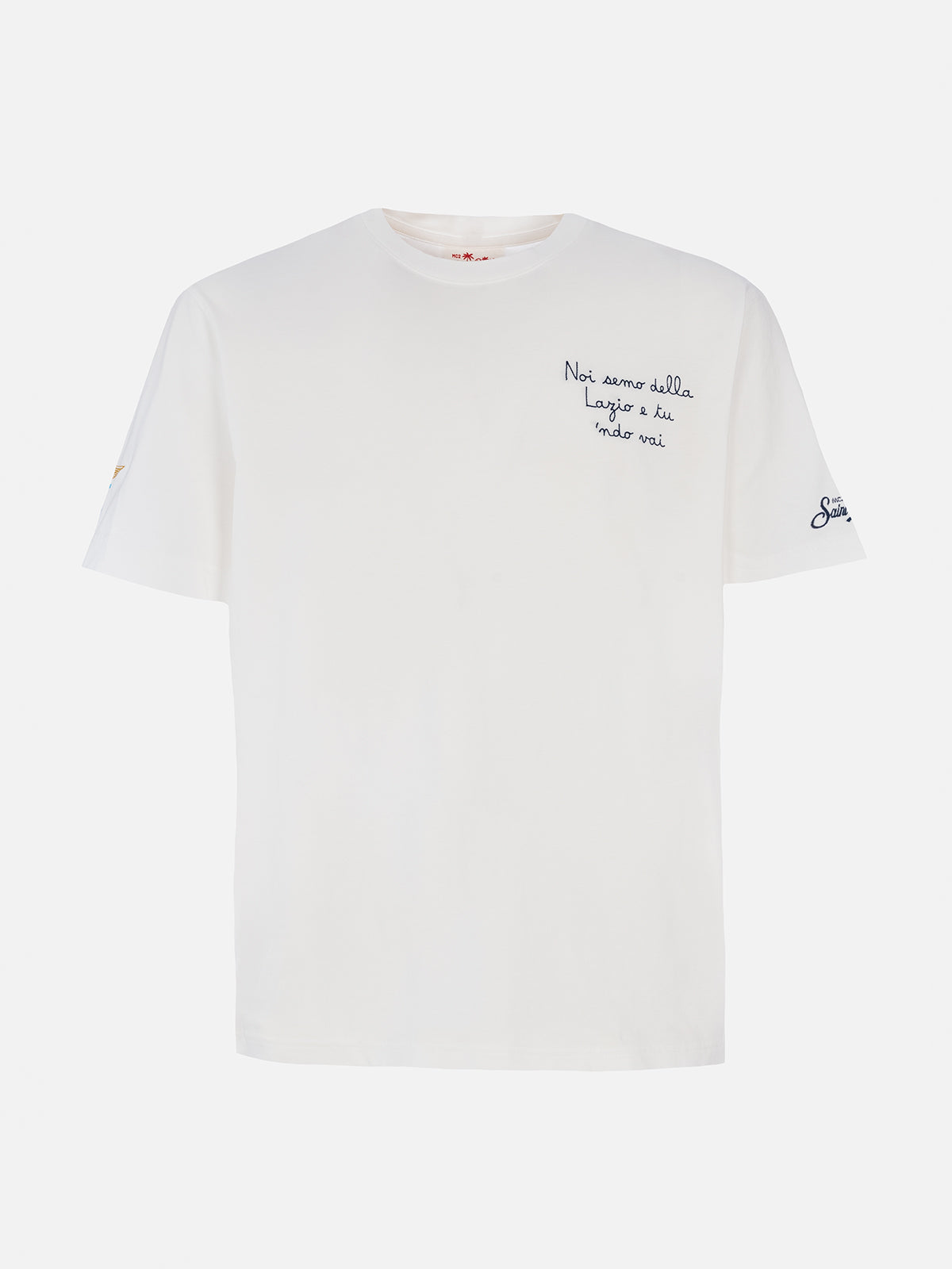 Baumwoll-T-Shirt für Herren mit Lazio-Stickerei | SS LAZIO SPECIAL EDITION
