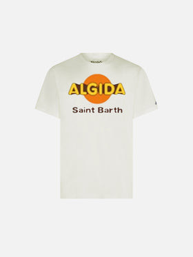 T-shirt da uomo in jersey di cotone a vestibilità classica Portofino con stampa del logo Algida | EDIZIONE SPECIALE ALGIDA